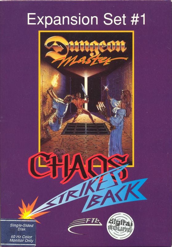 Dungeon Master box art for Amiga